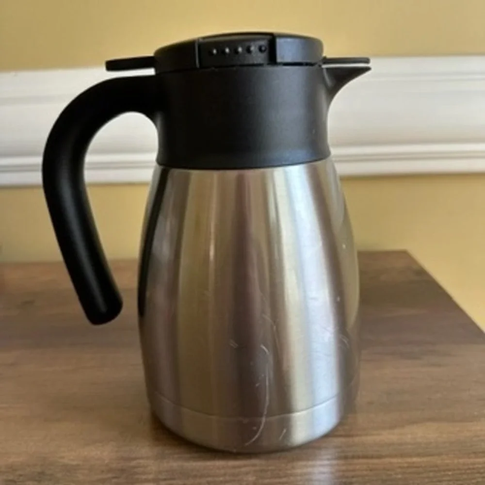 GINT Thermal Carafe Coffee Pot 32oz Stainless Steel Insulated Beverage Dispenser